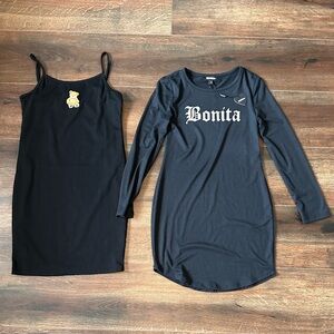 Fashion Nova Kids Black Casual Dresses